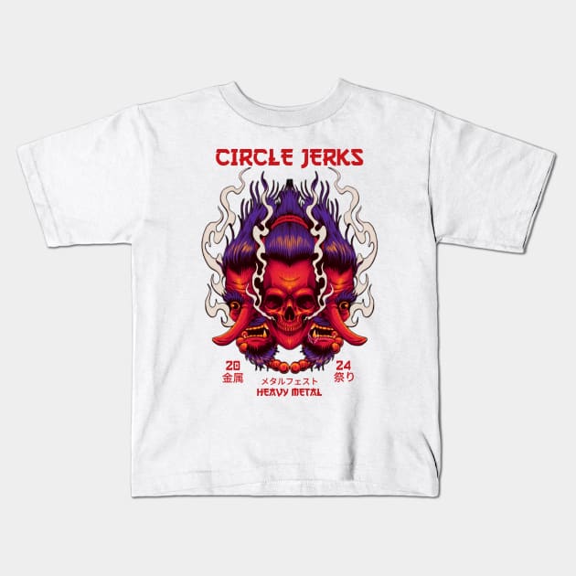 circle jerks Kids T-Shirt by enigma e.o